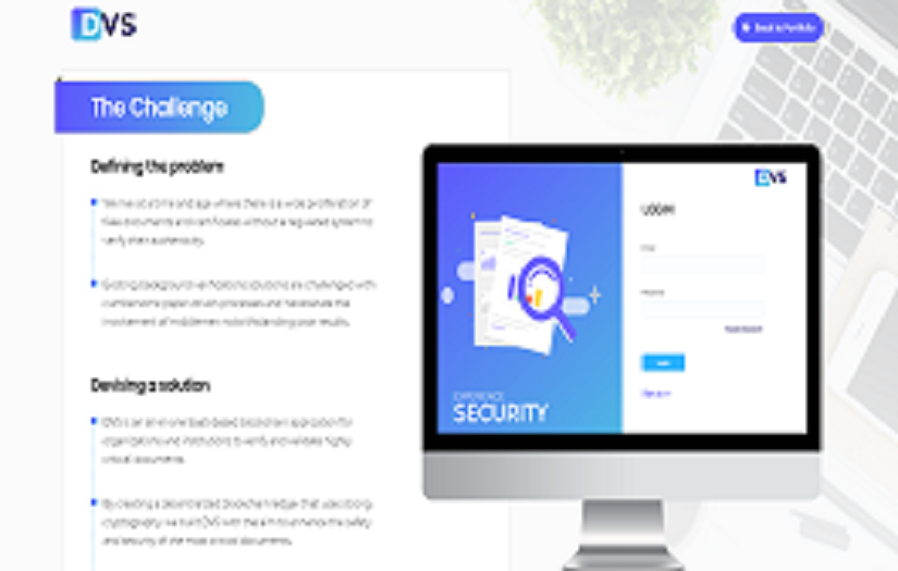 DVS | Blockchain-enabled Document Verification Tool screenshot 1